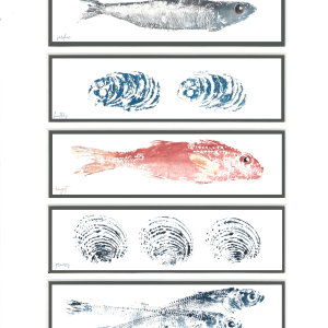 Affiche marque-page gris foncé 30 × 40 cm