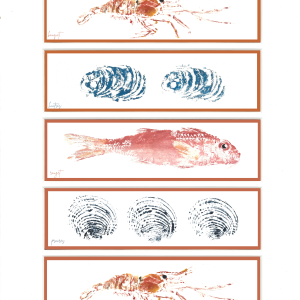 Affiche marque-page orange 30 × 40 cm